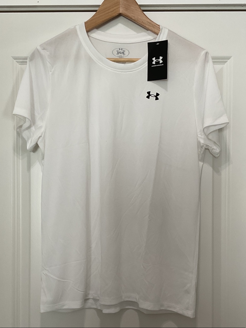 Under Armour White Short-Sleeve Performance Tee